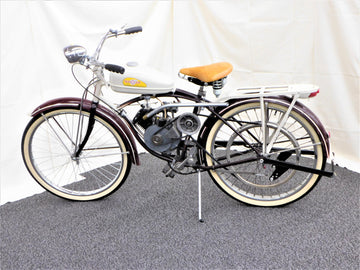 STK 10205  1950 Schwinn S-4 Bicycle w/ Whizzer Motor