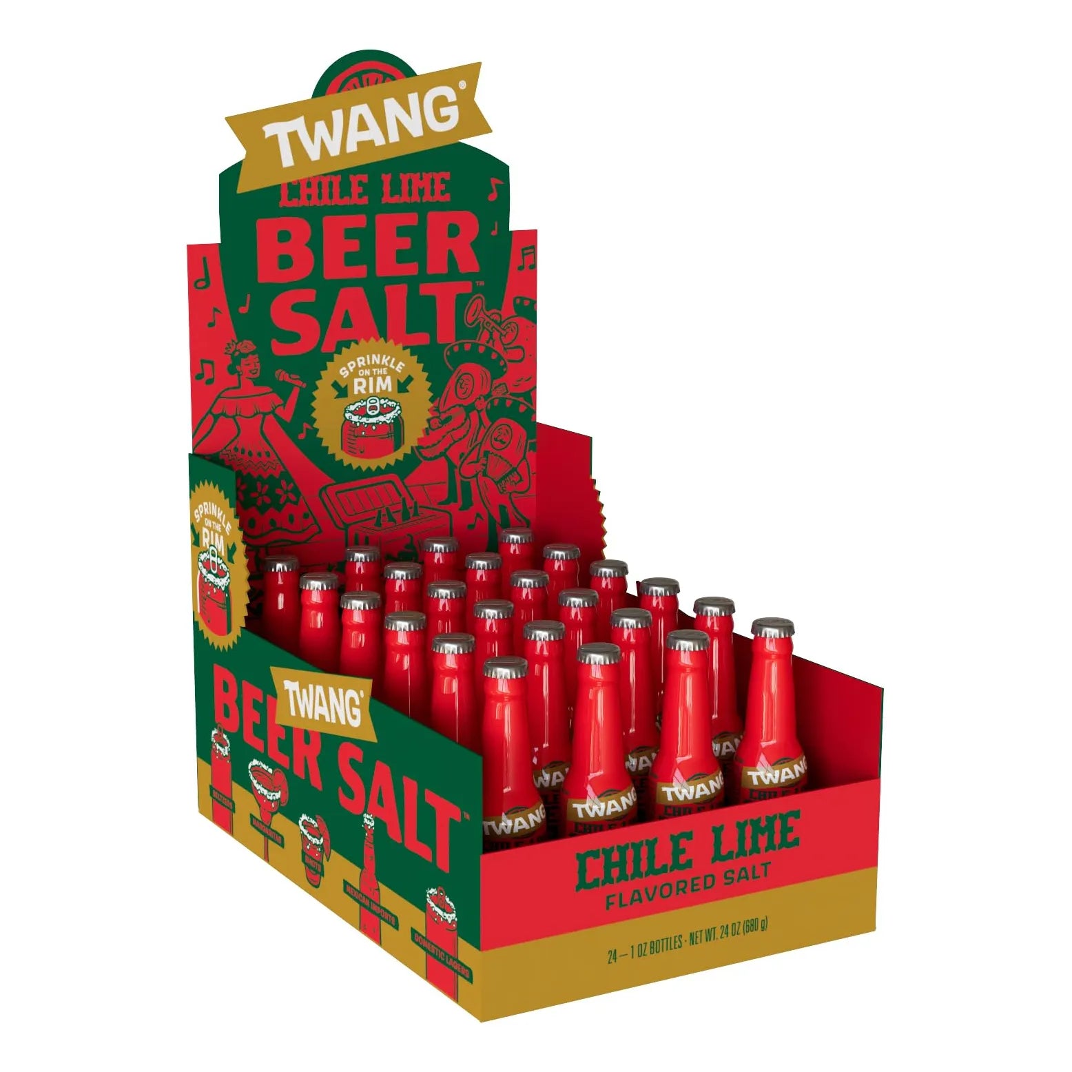 Sal De Cerveza Sabor Lima Chile Twang 24 Unidades Ideal Para Cócteles Y Bebidas