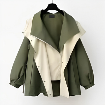 Damenjacke Wasserdicht Polyester Stilvoll für Freizeit und Outdoor-Aktivitäten