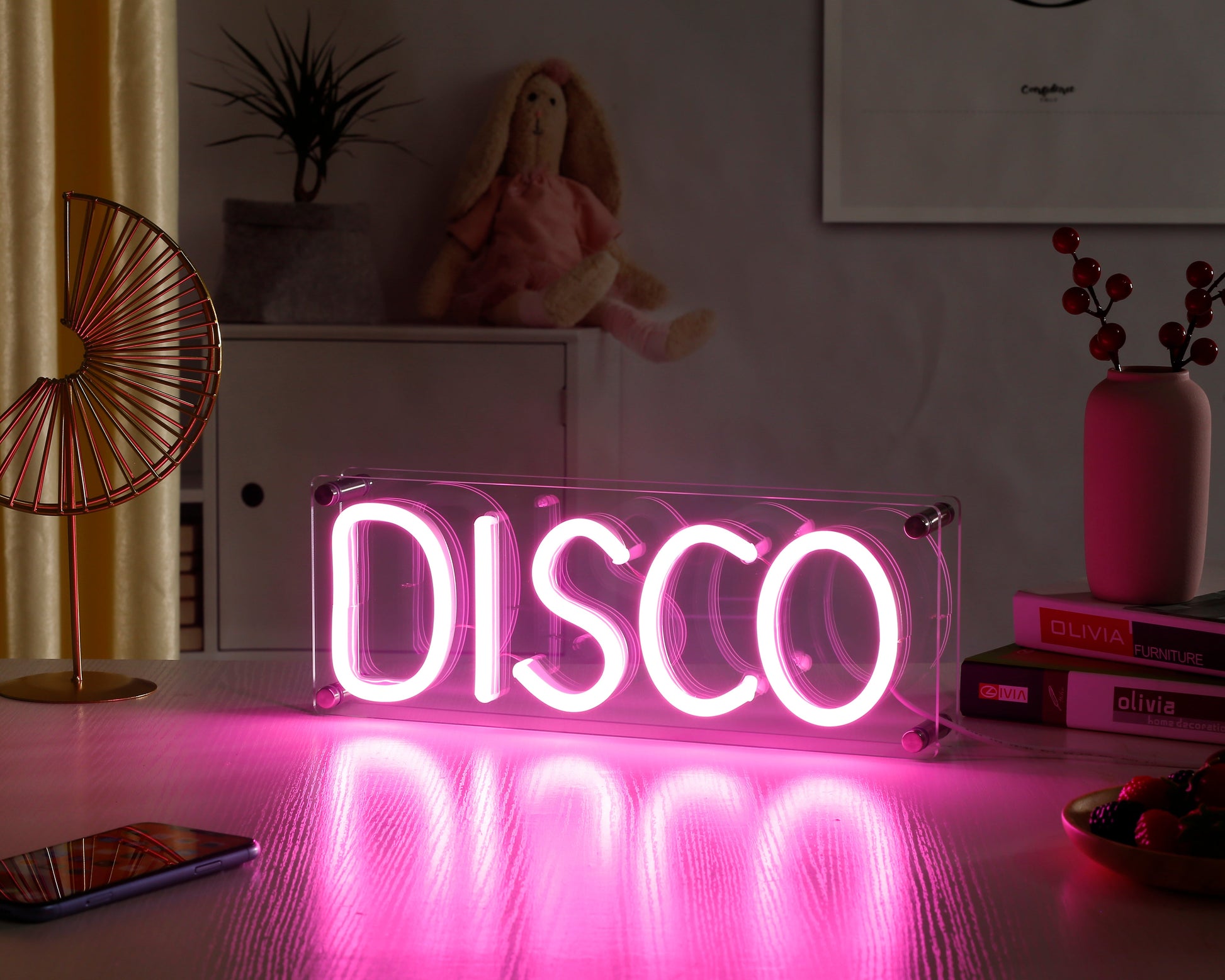 "Disco" Enseigne Néon LED Pour Bureau