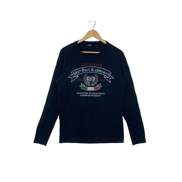 Vintage B&A BY BACI & ABBRACCI MILANO 1932 Graphic T-Shirt Luxury Team Italian Casual Crewneck Top