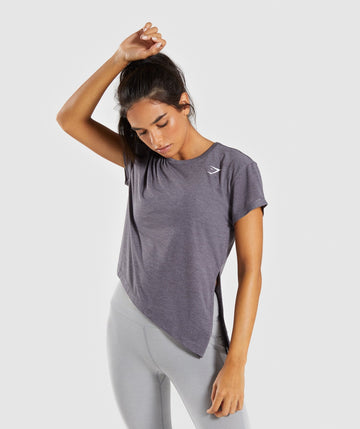 Gymshark Essential Tee - Slate Lavender Marl