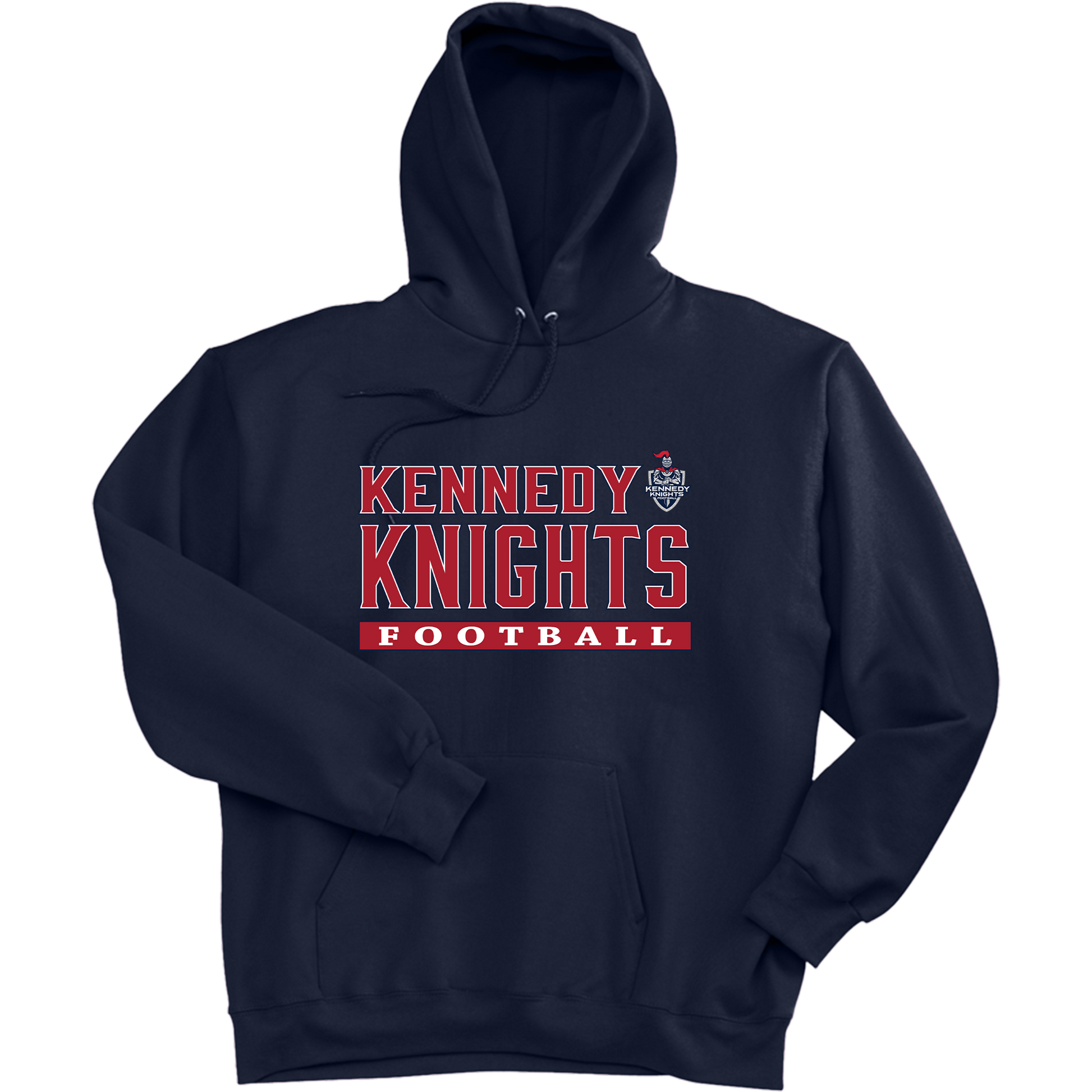 JFK Knights Football Super Heavyweight Fleece Hoodie
