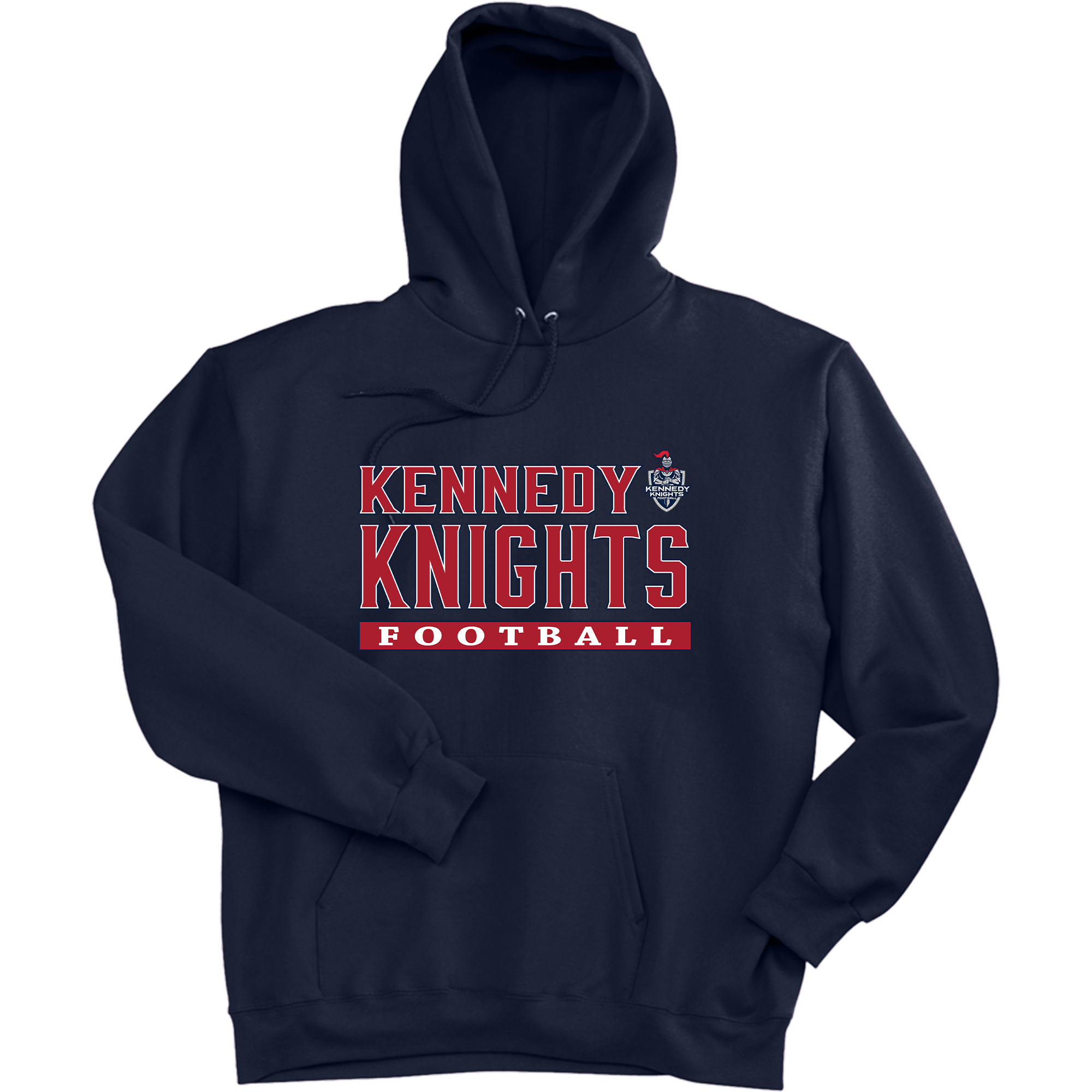JFK Knights Football Super Heavyweight Fleece Hoodie