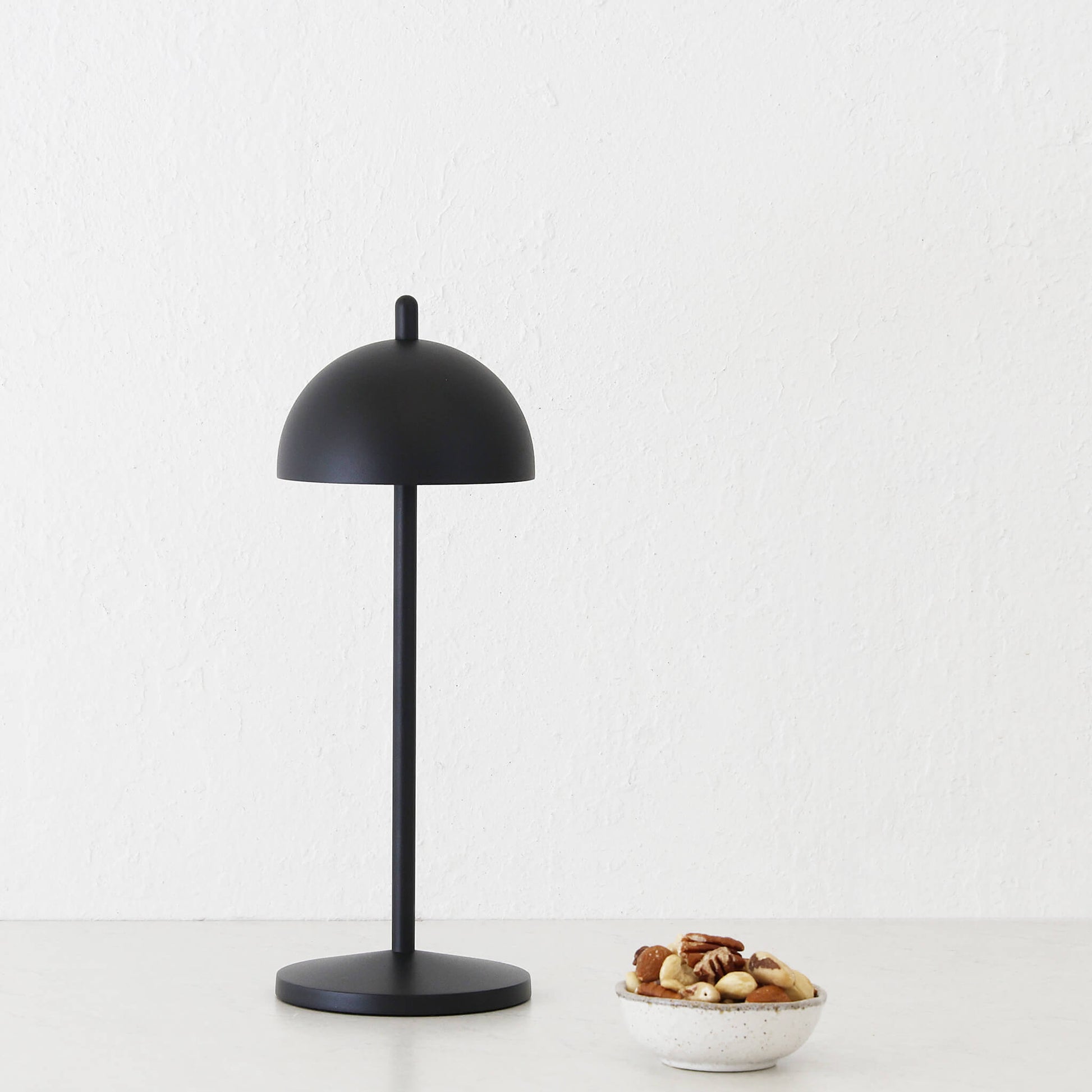 LBD EXCLUSIVE  |  FONTAINES RECHARGEABLE INDOOR/OUTDOOR LED TABLE LAMP  |  MATTE BLACK