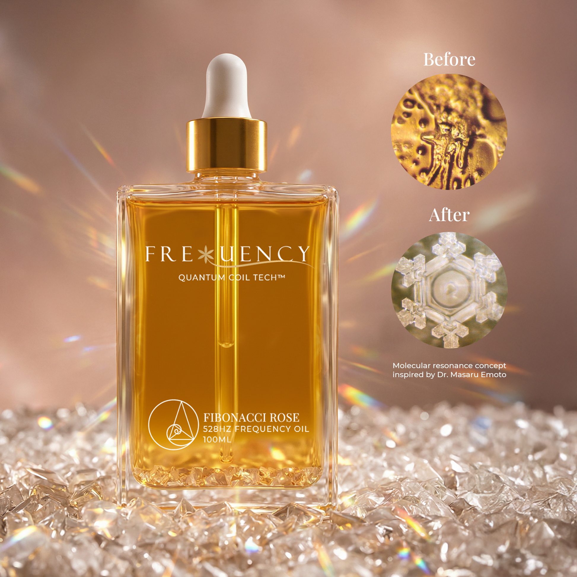 Fibonacci Rose - Body Oil 100ml (Quantum Quartz)