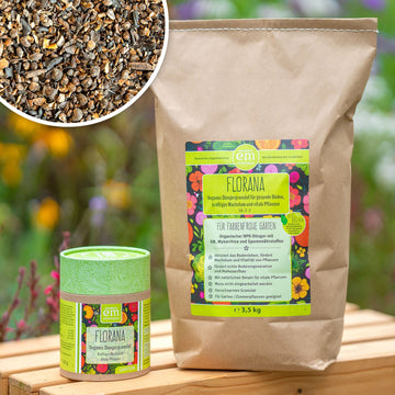 veganer organischer Dünger Florana für alle Pflanzen im Garten