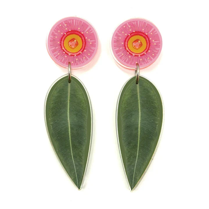 Gum Leaf Blossom Earrings by Smyle Designs