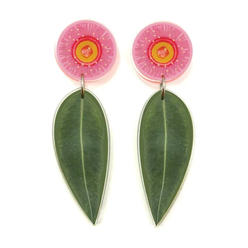 Gum Leaf Blossom Earrings by Smyle Designs
