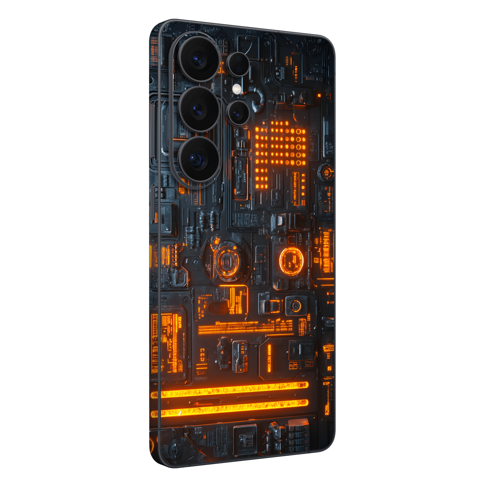 Galaxy S26 ULTRA Custom Printed SIGNATURE “Nexora” Orange Fire Technology Skin Wrap Sticker Decal Cover Protector by QSKINZ | QSKINZ.COM