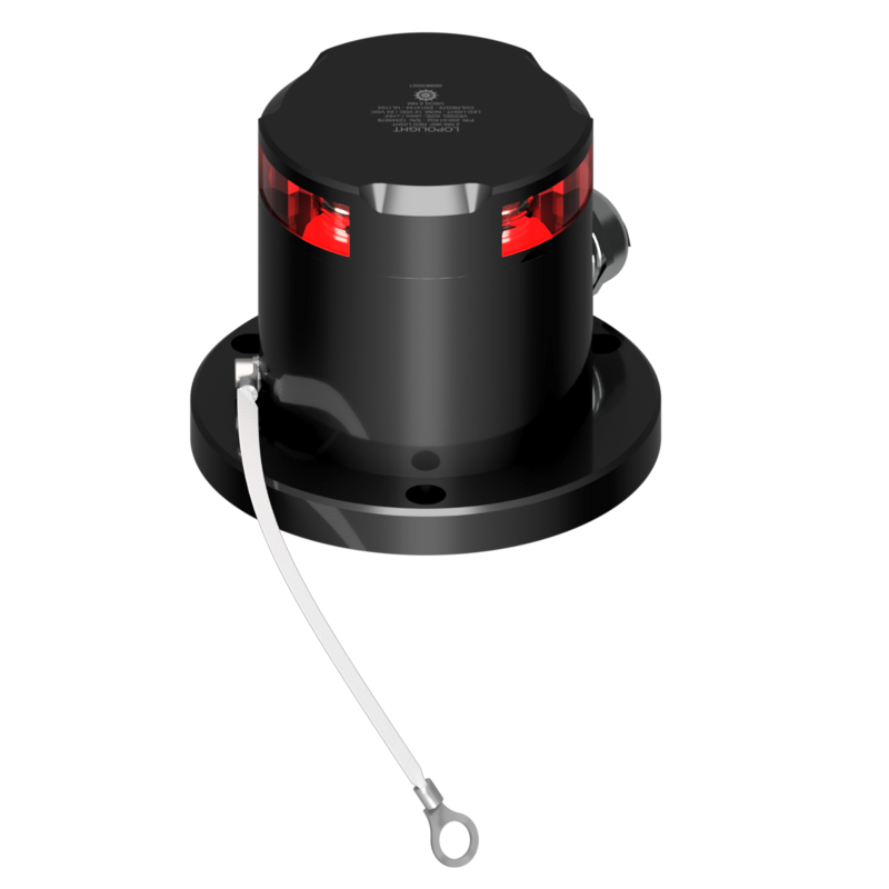 Lopolight 2nm 360 Degree Red Horizontal Mount Dimmable Black Iceclass | SendIt Sailing