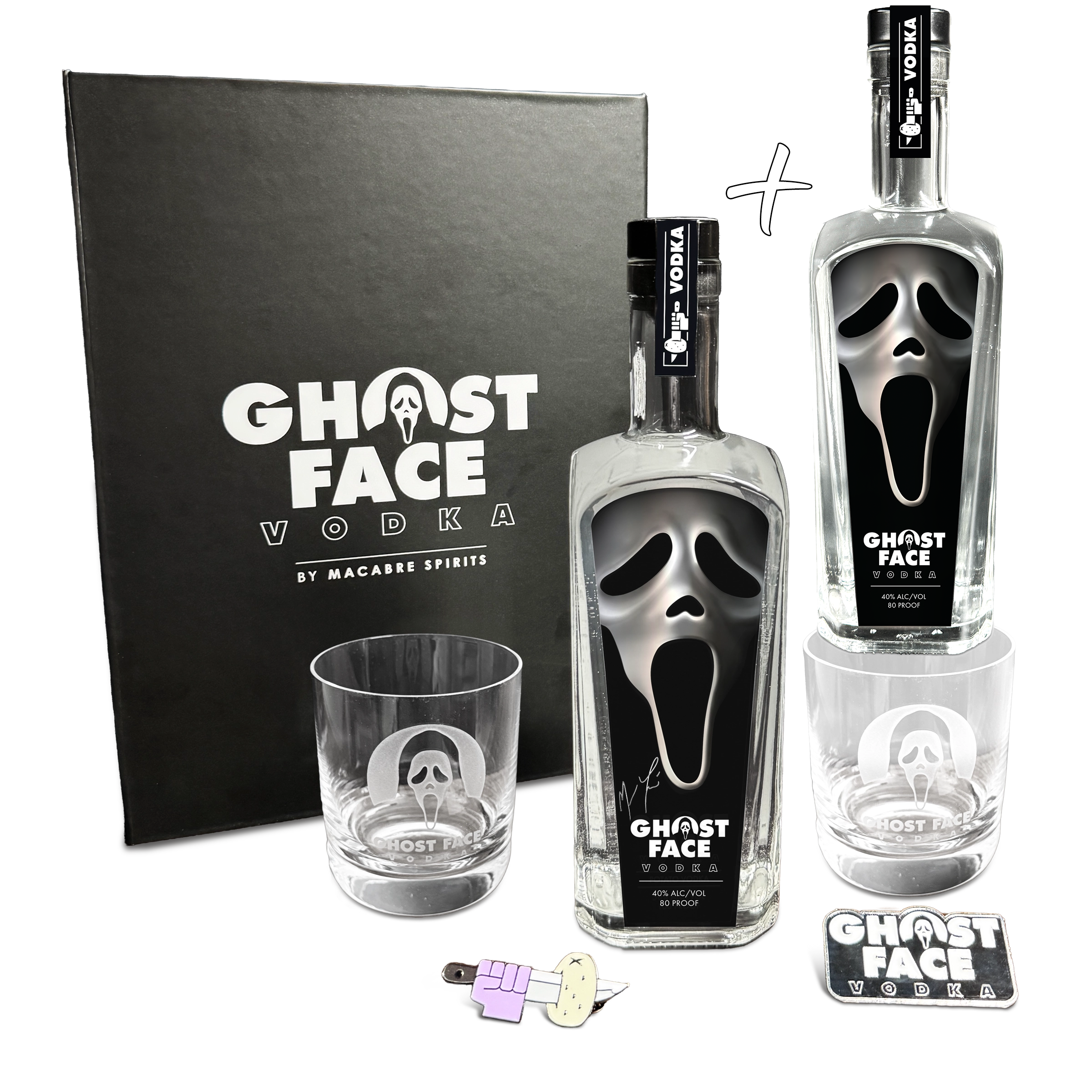 GHOSTFACE VODKA POTATO BOX SET + 1 BOTTLE