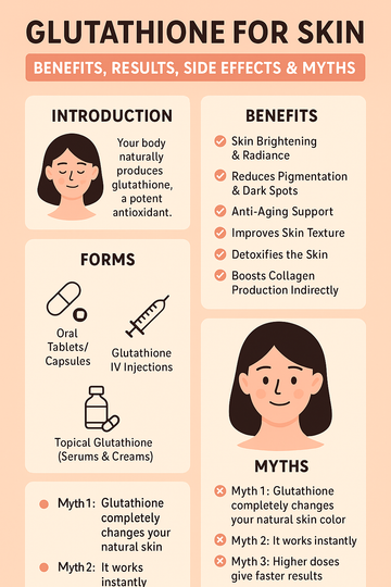 Glutathione for Skin: Benefits, Results, Side Effects & Myths (2025 Guide)
