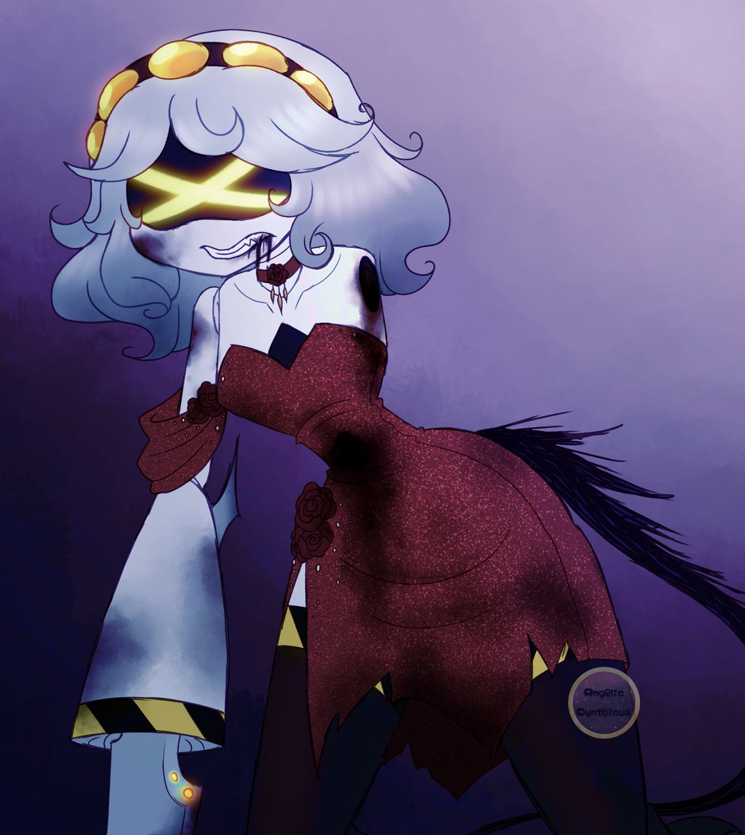 Pissed off the wrong prom queen... Ruined Prom Dress V! Course, for Banished Uzi :) It's been a bit since I've colored smth and semi-shaded it, I only intended for this to