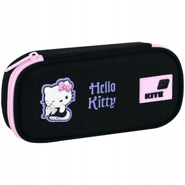 Piórnik dla dziewczynek Hello Kitty z ozdobną gumową naszywką.