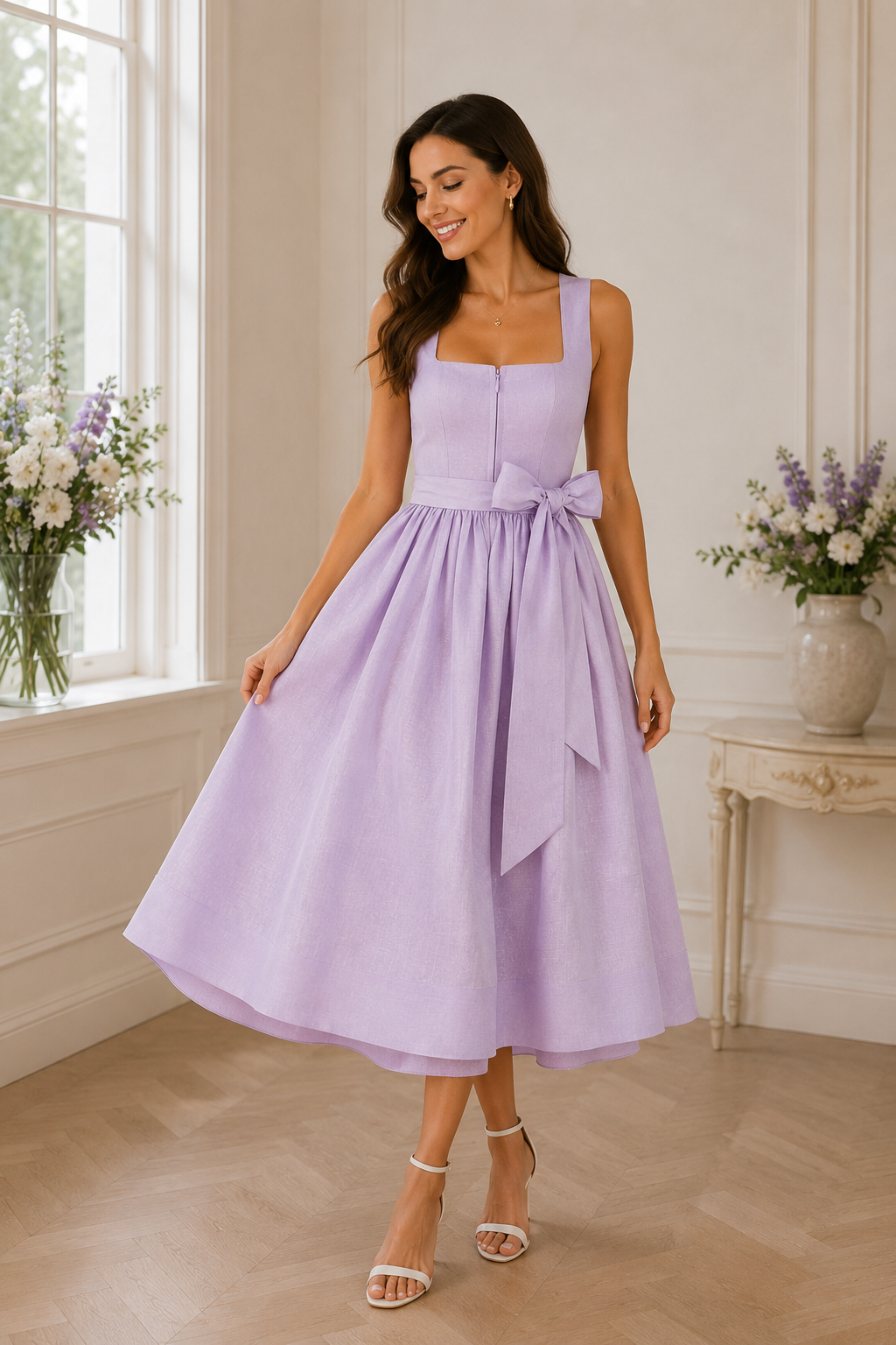 Dirndl Lavendel Tencel & Leinen