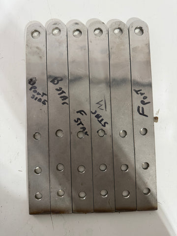 SET OF 6 Chain Plates - NEW - Allied Seabreeze 33