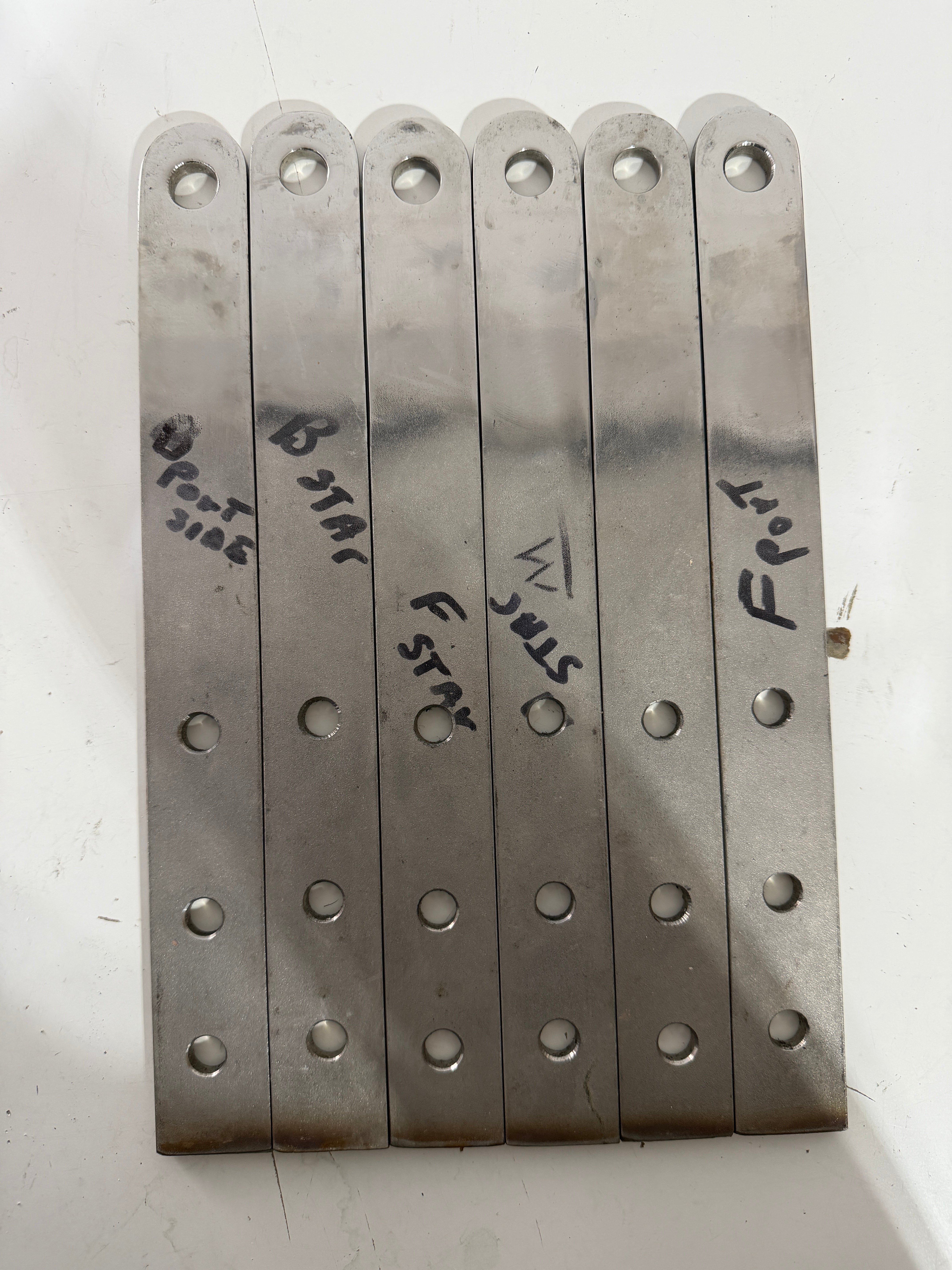 SET OF 6 Chain Plates - NEW - Allied Seabreeze 33