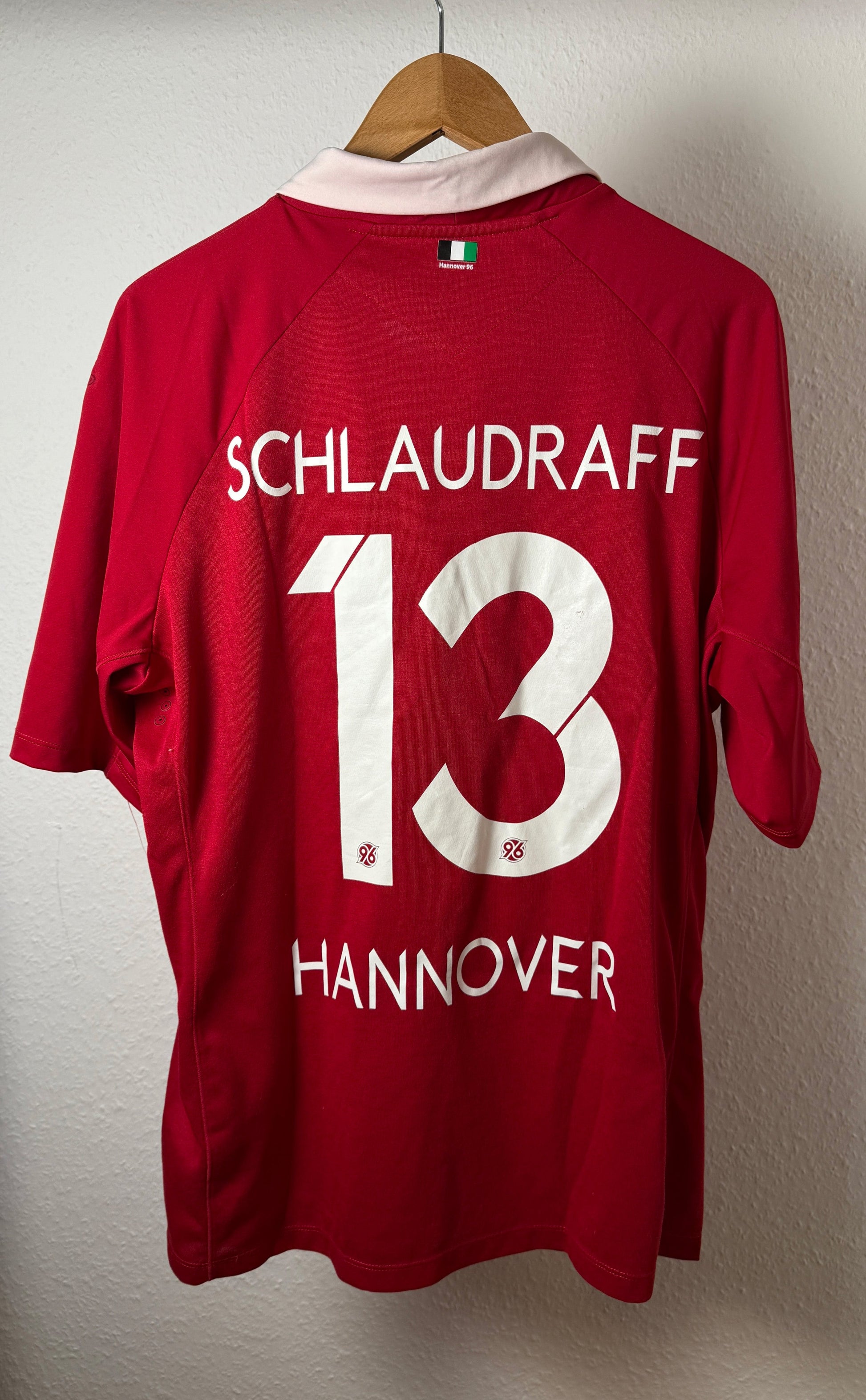 Hannover 96 2012/13 Heimtrikot – Schaludraff – XXL – Bundesliga-Patch