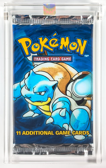 Pokemon Base Set Unlimited Edition Blastoise Art Booster Pack Serial #042809-32 - Legacy Comics and Cards