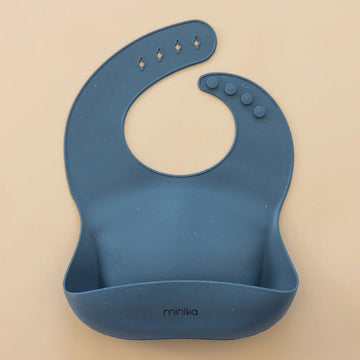 Bavette de silicone - Indigo