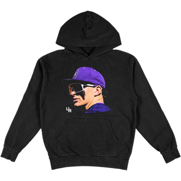 JAXON MUELLER PORTRAIT HEAVYWEIGHT BLACK HOODIE