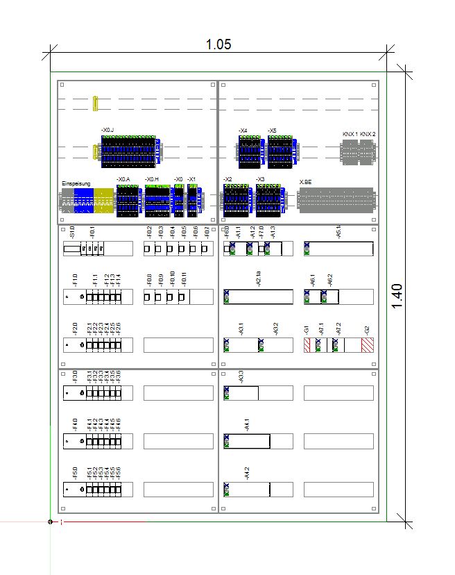 MDT/GIRA - Anschlussfertiger KNX-Verteiler mit Reihenklemmen - 1050mm – vorverdrahtet & geprüft. Ideal für Hausbau, Renovierung & Erweiterungen
