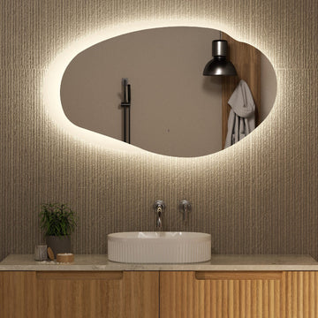 Carlisle LED Mirror 1300mm with Matte White Frame