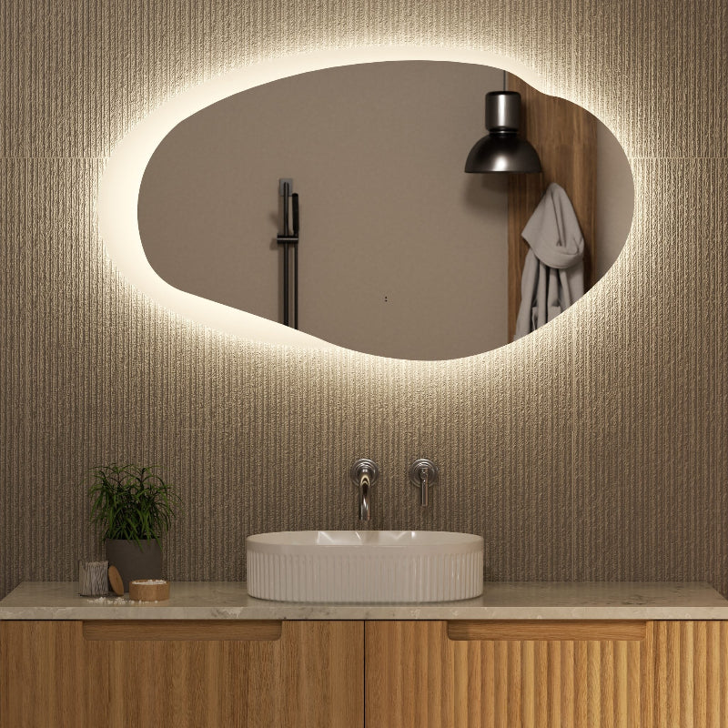 Carlisle LED Mirror 1300mm with Matte White Frame