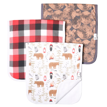 Copper Pearl - Lumberjack Burp Cloth- Prepack of 4 - $20.00