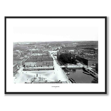 Gothenburg 1880 as a historic Gothenburg poster from Historly – with white border and title