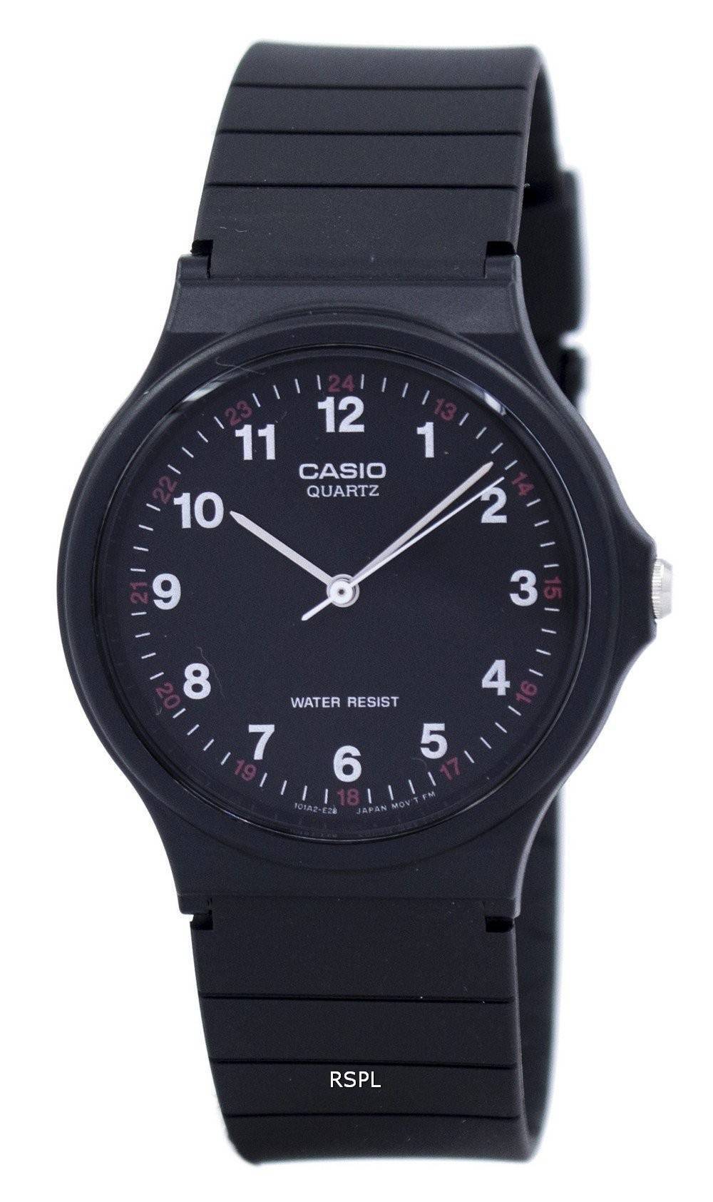 Casio Classic Analog Quartz sort harpiks MQ-24-1BLDF MQ-24-1BL Herreur