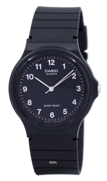 Casio Classic Analog Quartz sort harpiks MQ-24-1BLDF MQ-24-1BL Herreur