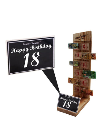 Happy Birthday 18 Geburtstag - Eiserne Reserve - Mausefalle Geldgeschenk - Geld verschenken