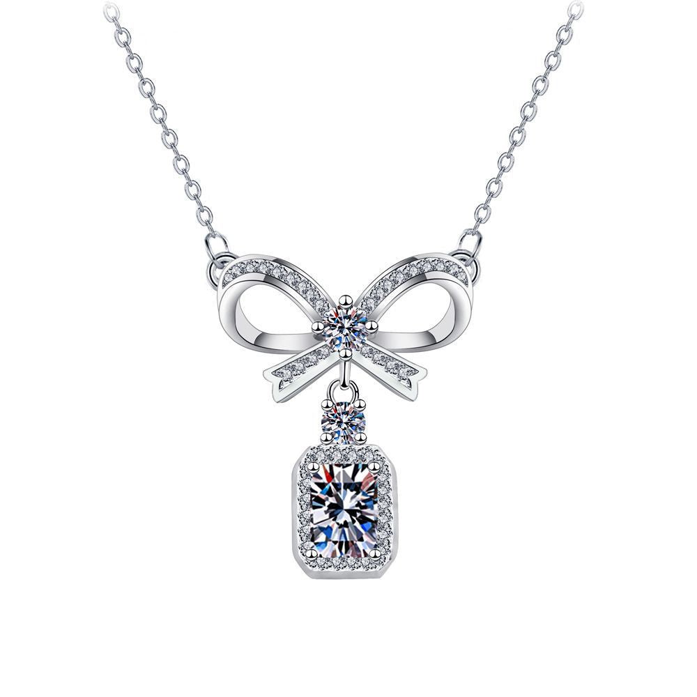 Celeste Bow Pendant Necklace