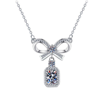 Celeste Bow Pendant Necklace