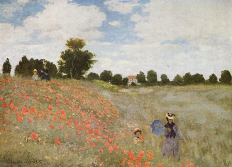 Red Poppy Field by Claude Monet