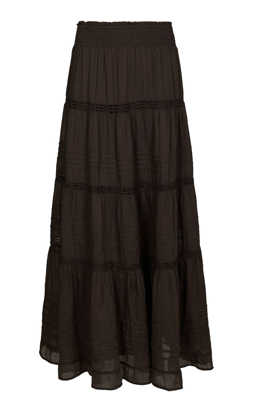 NeoNoir Nederdel - Felicia S Voile - Dark brown