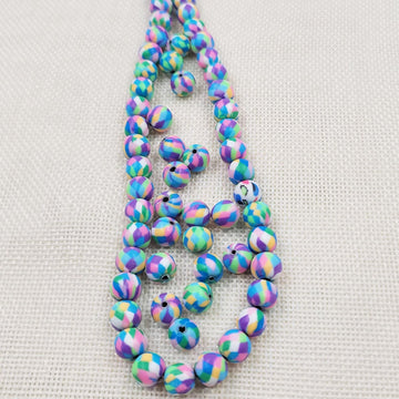 Wholesale 8*10mm500pcs/pack Multicolored Straight Hole Soft Clay Beads