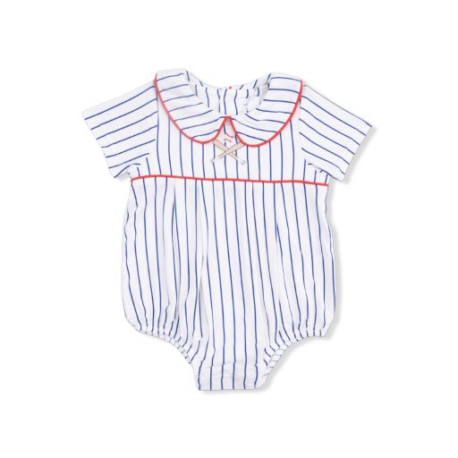 Baseball Stripe - Classic Box Pleat Bubble