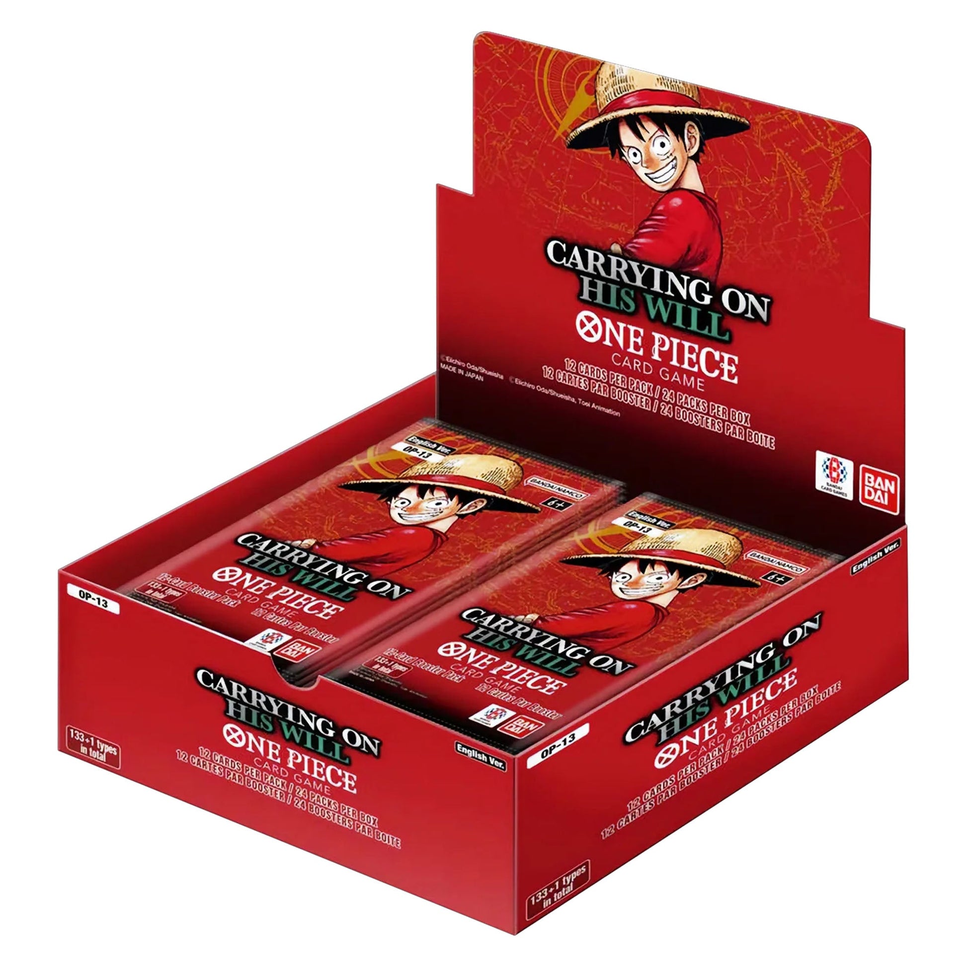 One Piece Card Game OP13 Booster Box Carrying On His Will