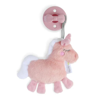 Itzy Ritzy Sweetie Pal Plush & Pacifier Jolie the Unicorn – Baby Pacifier & Plush Toy (1 Count)