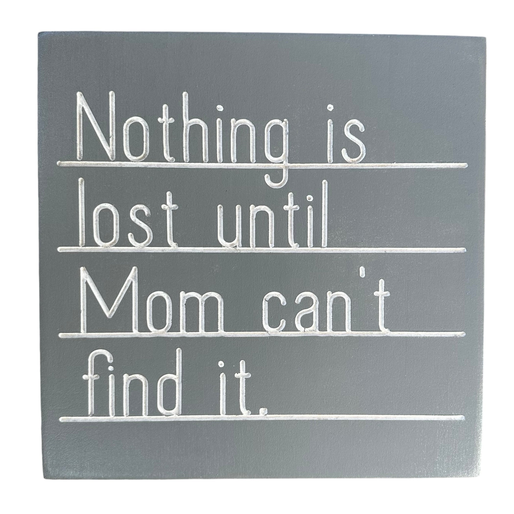 Permanent LetterBoard - Nothing is lost, until Mom can't find it.