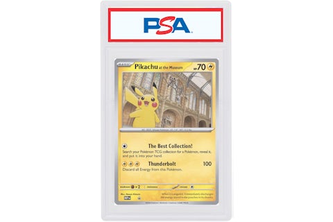 Pikachu at the Museum Pokémon Natural History Museum Promo (Jumbo) (PSA or BGS Graded)