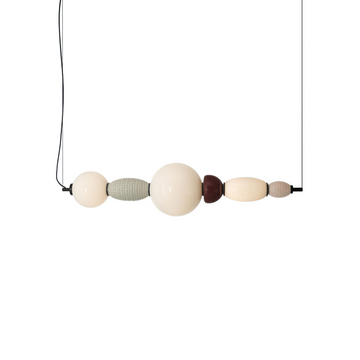 Lampa wisząca pozioma GARCA kremowa ceramika – By Boo