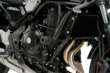 Puig Vintage Frame Sliders | Black | Kawasaki Z 650 RS 2021>Current -   Pyramid Motorcycle Accessories