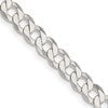 Sterling Silver 5.75mm Flat Curb Chain