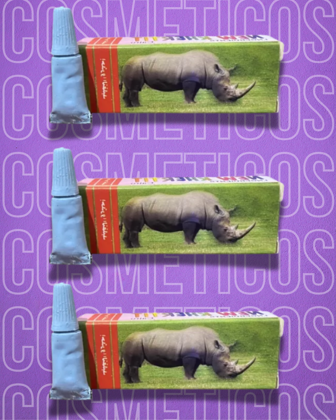 Rino en crema azul