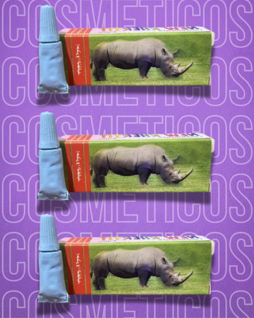 Rino en crema azul