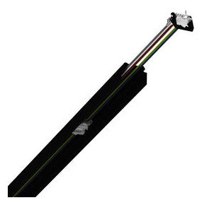 REGIOLUX Tragschiene Lichtband 3-längig SRT /1500/III-0750 7x2.5mm² sw RAL9 7x2,